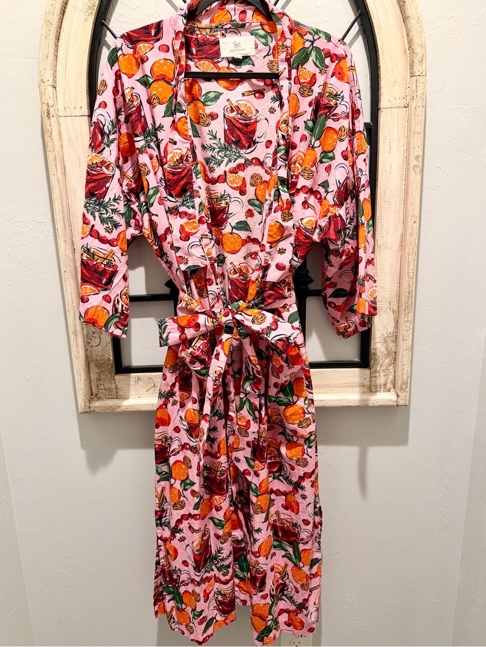 Printfresh Mulled Spiced Wine 🍷 🍊 Robe S/M Unworn Like New